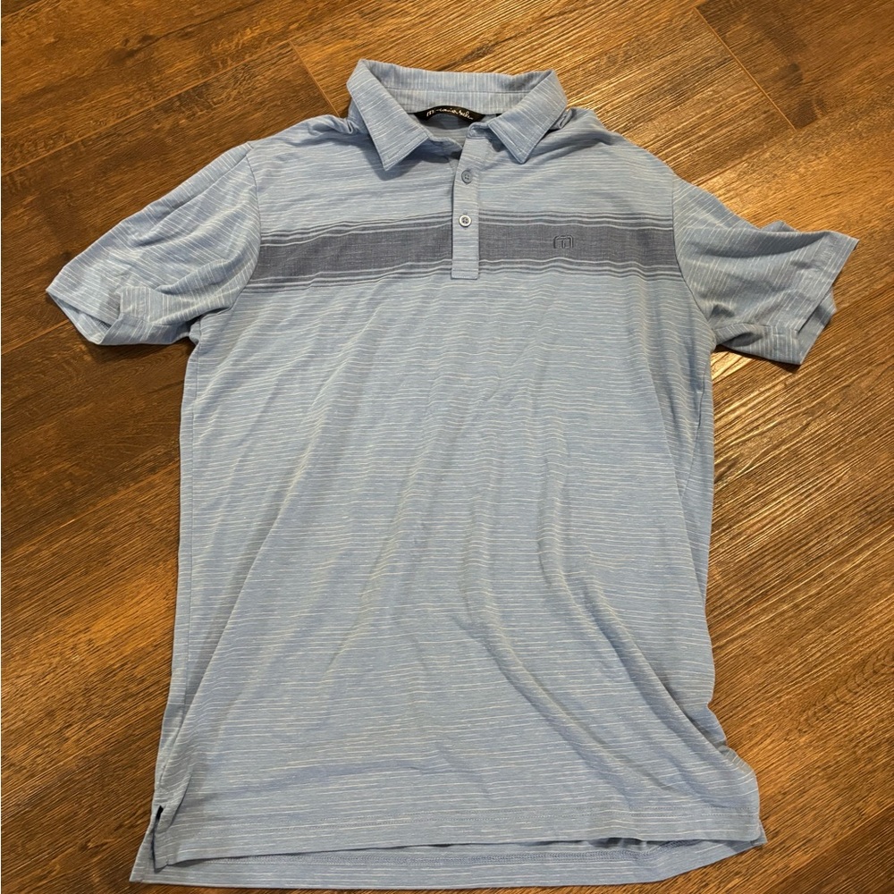 Travis Mathew Men Pima Blend Polo Shirt Medium Short Sleeve Golf Casual Wear Fit